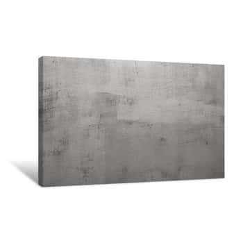 Image of Texture Of The Gray Concrete Wall Canvas Print