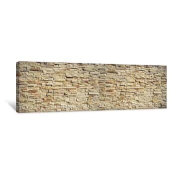 Image of Nature Stone Wall Background And Texture Canvas Print