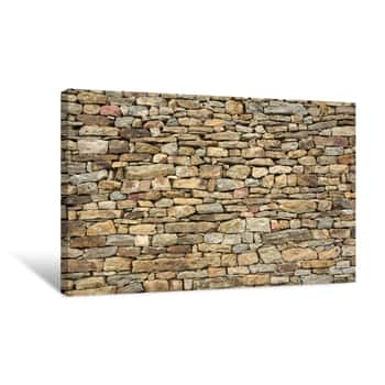 Image of Stone Wall Texture Canvas Print