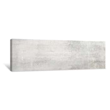 Image of Texture Of Old White Concrete Wall For Background Canvas Print