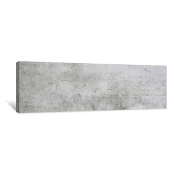 Image of Concrete White Wall Canvas Print