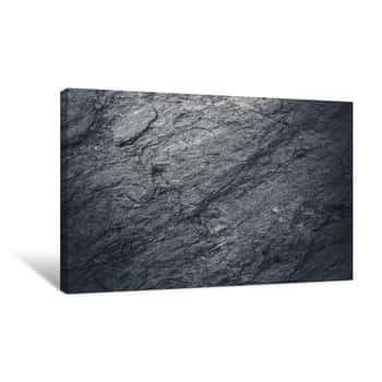 Image of Concrete Gray Wall Background Texture Canvas Print