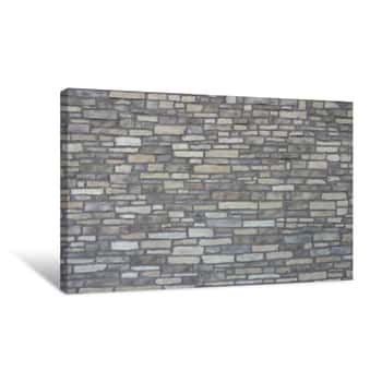 Image of Old Stone Wall Canvas Print