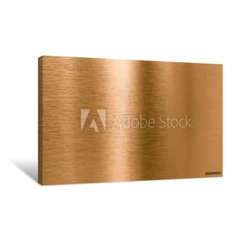 Image of Bronze Or Copper Metal Texture Background Canvas Print