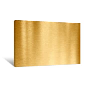 Image of Gold Metal Texture Canvas Print