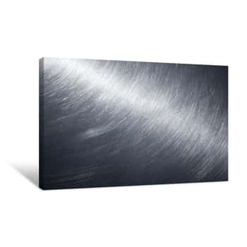 Image of Background Texture Of Shining Metal Surface Canvas Print