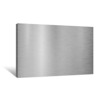 Image of Silver Metal Texture Background Design Canvas Print