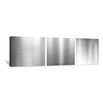 Image of Stainless Steel Texture Canvas Print