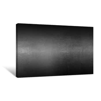 Image of Black Metal Background And Texture Canvas Print