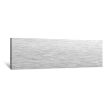 Image of Aluminum Background  Brushed Metal Texture Or Plate  Stainless Steel Texture Close Up  3d Illustration Canvas Print