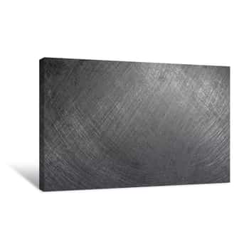 Image of Steel Texture, Brushed Metal Plate Canvas Print