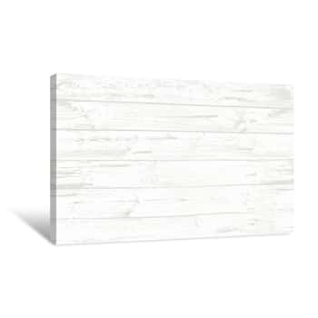 Image of Two Color White Seamless Wood Texture Canvas Print