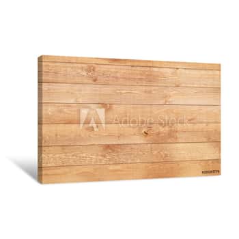 Image of Wood Brown Texture Background  Natural Wooden Planks Canvas Print