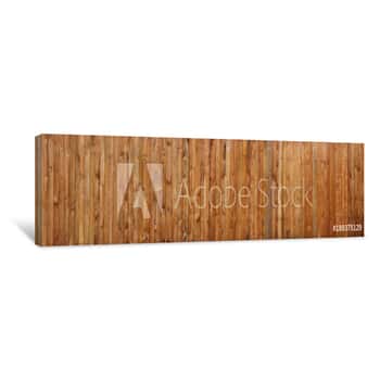 Image of Brown Wood Plank Wall Texture Background Canvas Print