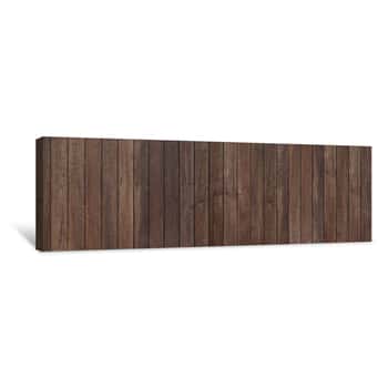 Image of Wooden Texture Background, Wood Panorama Picture Canvas Print
