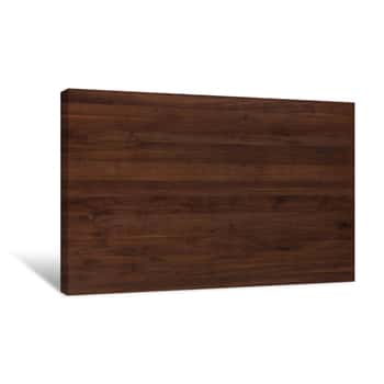 Image of Walnut Wood Table Texture Background Canvas Print