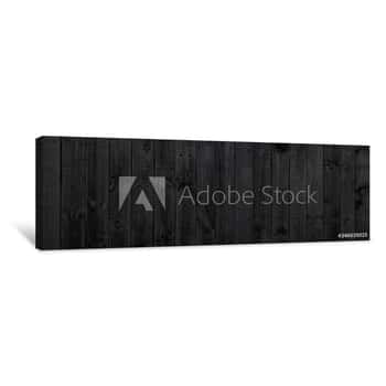 Image of Black Wood Texture Background Coming From Natural Tree  Old Wooden Panels That Are Empty And Beautiful Patterns Canvas Print