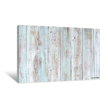 Image of Pastel Wood Planks Texture Canvas Print