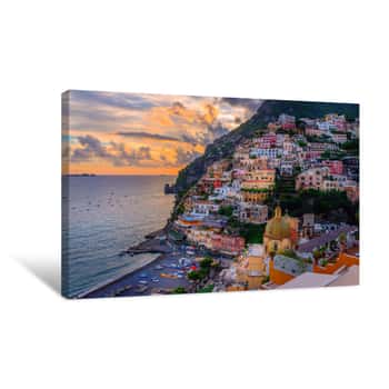 Image of Positano, Amalfi Coast, Italy Canvas Print