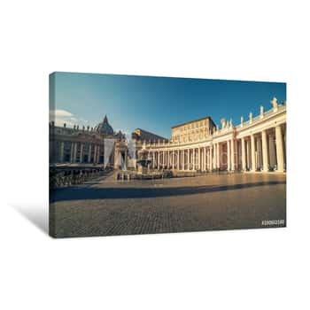 Image of Vatican City And Rome, Italy: St  Peter\'s Square Canvas Print