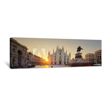 Image of Duomo At Sunrise Canvas Print