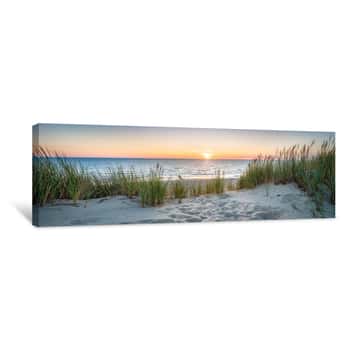Image of Sunset At The Dune Beach Canvas Print