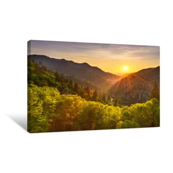 Image of Newfound Gap Smoky Mountains Canvas Print