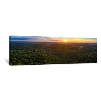 Image of Sunset Over Hills In TN Canvas Print