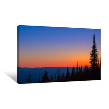 Image of Montana Sunset Canvas Print