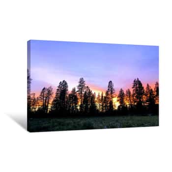 Image of Eastfortrock_sunset1 Canvas Print