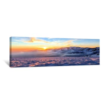 Image of Winter Mountain Canvas Print