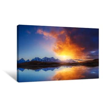 Image of Majestic Colorful Sunset Canvas Print