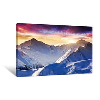 Image of Mountain Landscape Canvas Print
