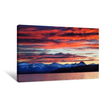 Image of Patriotic Sunset Canvas Print
