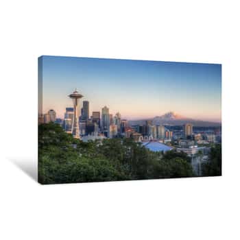 Image of Seattle Sunset Canvas Print
