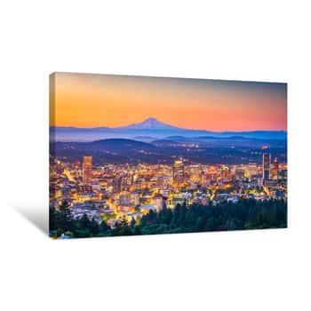 Image of Portland, Oregon, USA Skyline Canvas Print