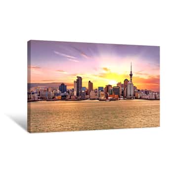 Image of Auckland Skyline Canvas Print
