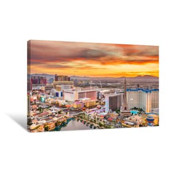 Image of Las Vegas, Nevada, USA Skyline Canvas Print