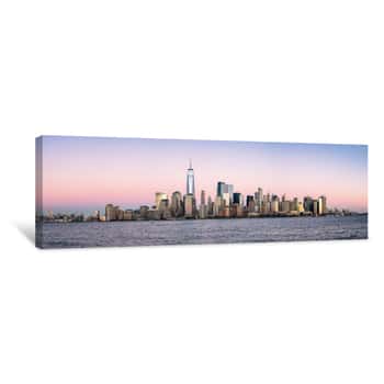 Image of New York City Skyline Panorama With One World Trade Center Canvas Print