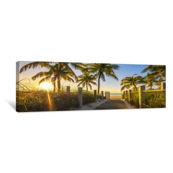 Image of Passage To The Beach At Sunrise Canvas Print