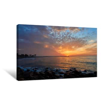Image of Sunrise On The Beach Canvas Print