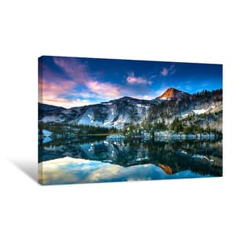 Image of Sunrise At Mirror Lake Canvas Print
