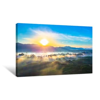 Image of Sunrise In The Morning Canvas Print