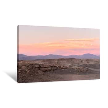 Image of It\'s Beautiful Nature Of Of The Atacama Desert, Chile Canvas Print