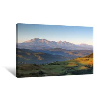 Image of Summer Mountain Landscape In Slovakia Canvas Print
