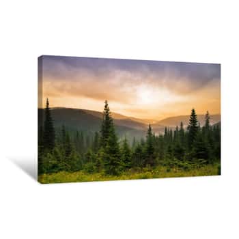 Image of Landscape With Fog Canvas Print