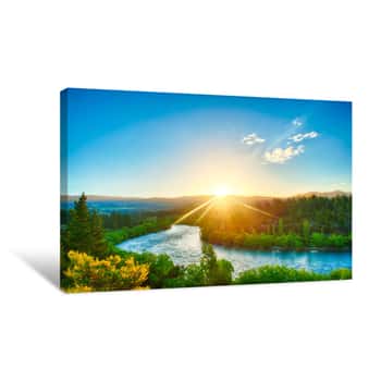 Image of Clutha River Canvas Print