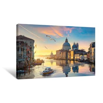 Image of Grand Canal In Venice Canvas Print