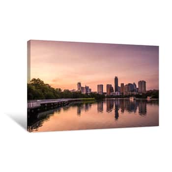 Image of Austin Texas Skyline Canvas Print