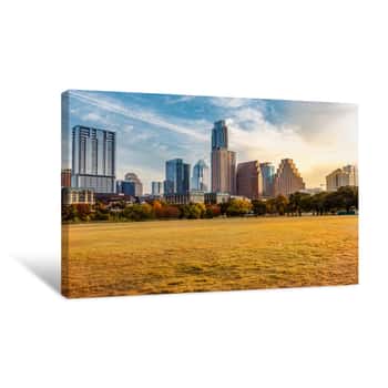 Image of Austin Texas Fall Sunrise Canvas Print